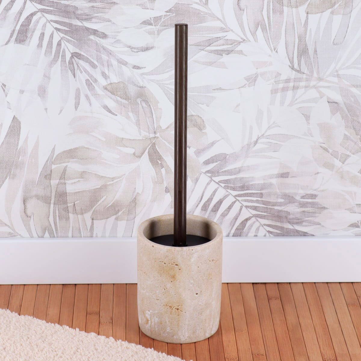 Escobilla De Ba&ntilde;o Efecto M&aacute;rmol Beige