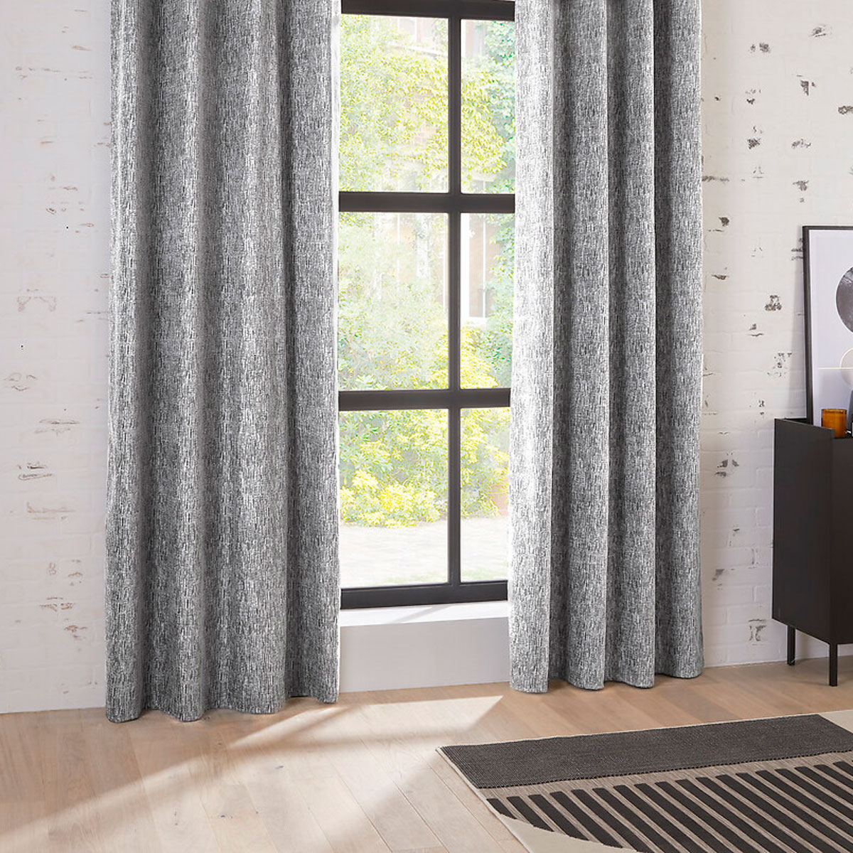 Cortina Opaca Pio Gris 140x260Cm