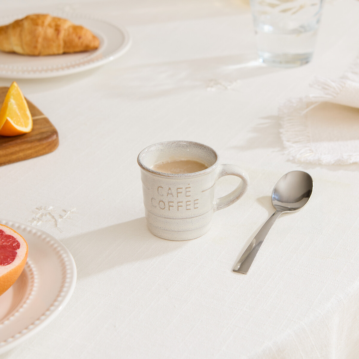 Taza de caf&eacute; CAFE blanca 8cl