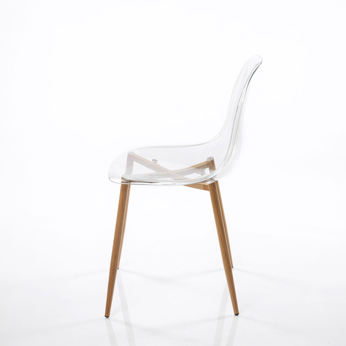 Juego 2 sillas transparentes VANITY