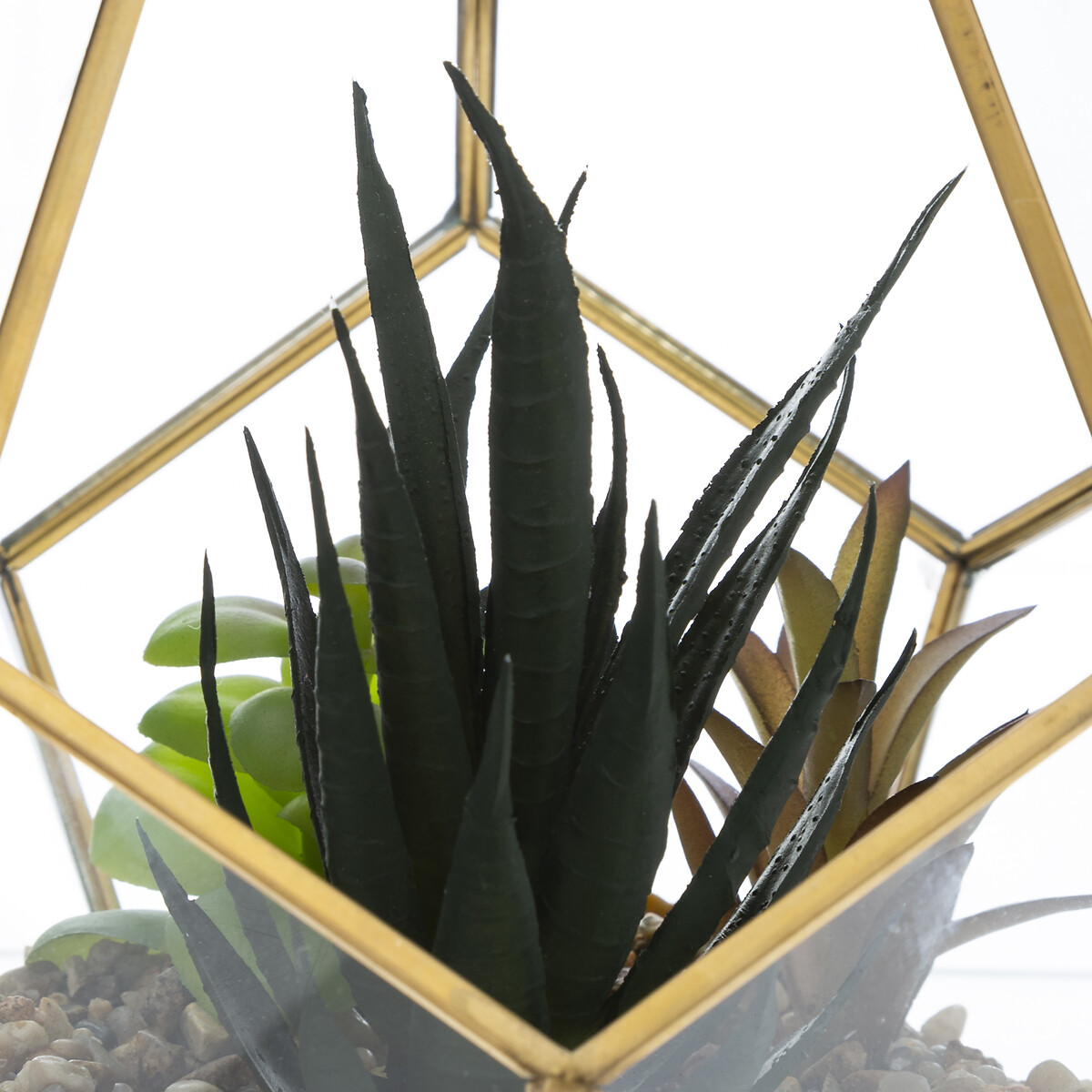 Terrario C/Flores Artif.16x14Cm