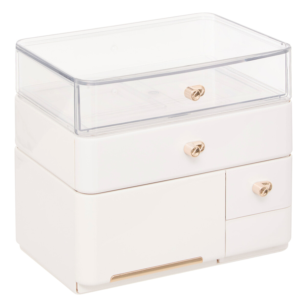 Organizador wc blanco con cajones 27cm