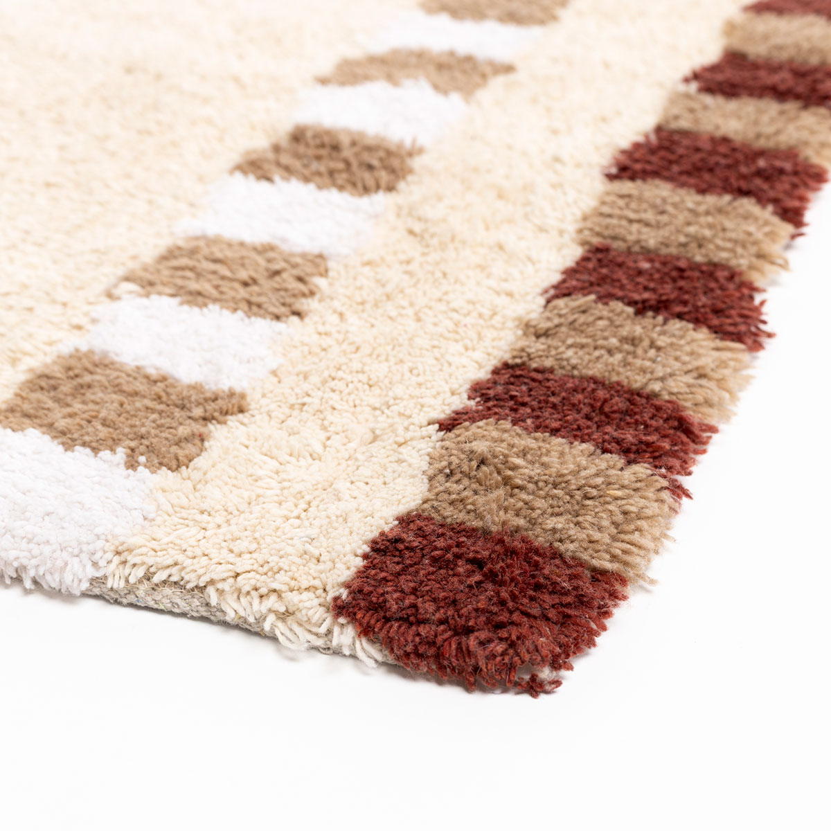 Alfombra de ba&ntilde;o FLORENCE de algod&oacute;n beige 50x80cm