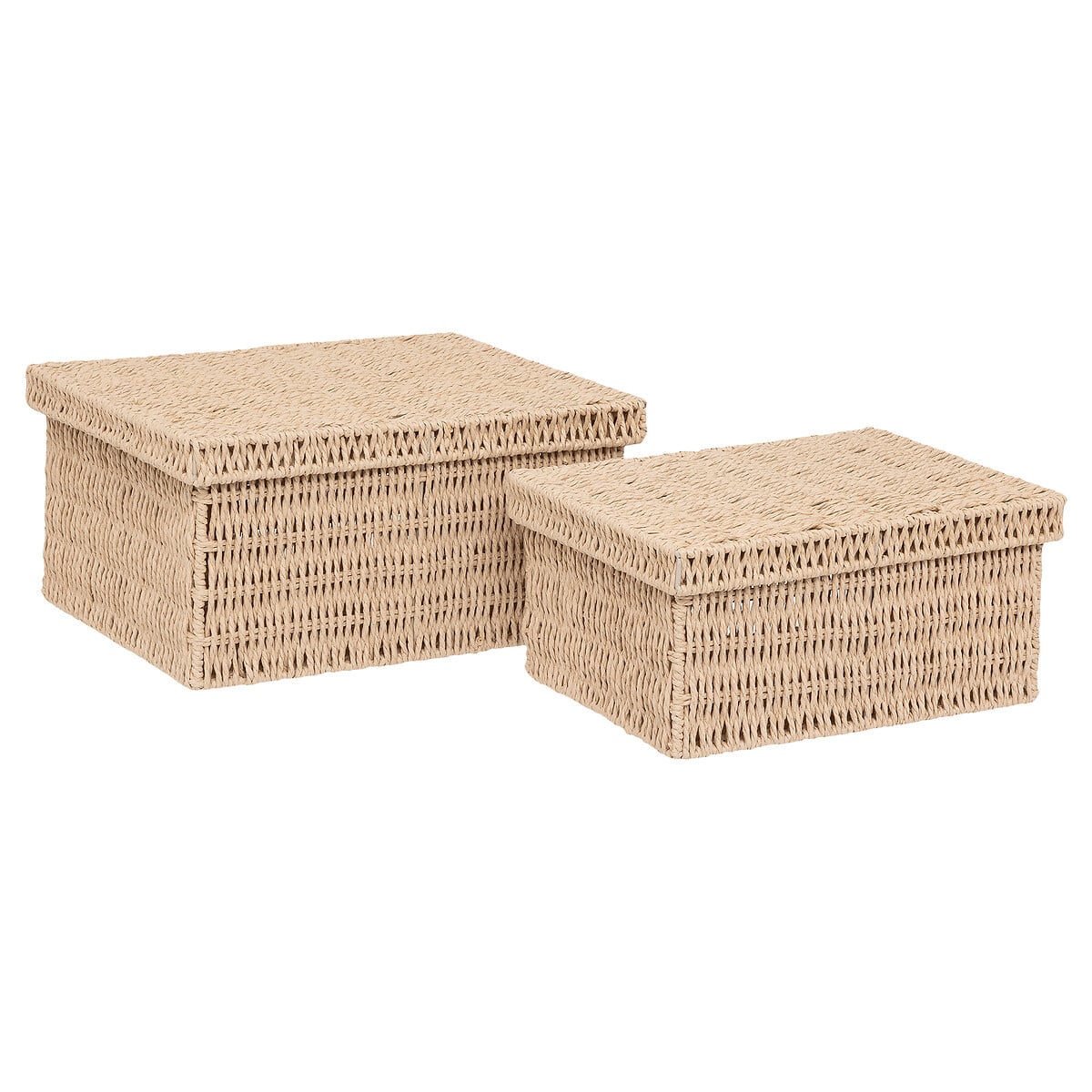 Set de 2 cajas KORD beige