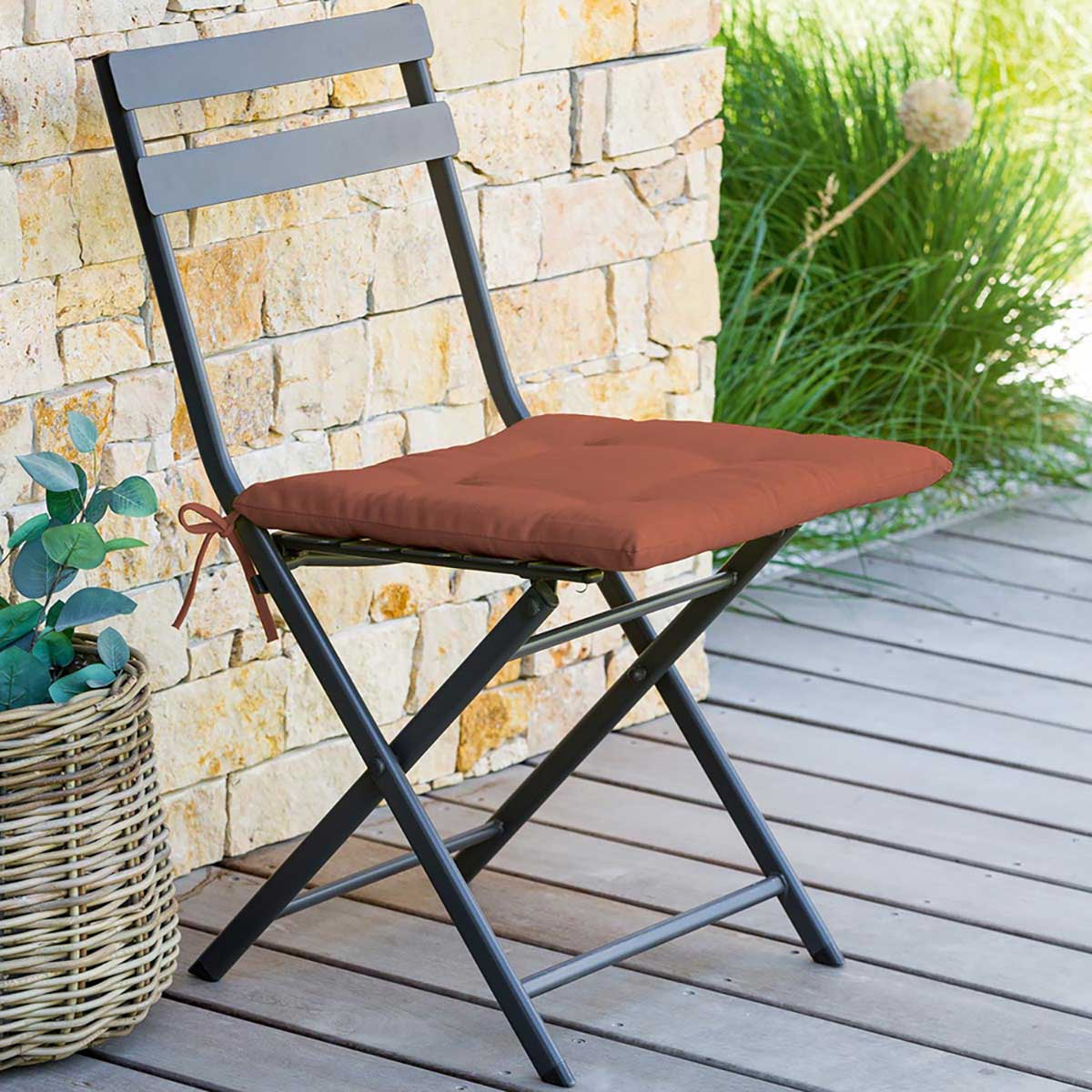 Coj&iacute;n p/silla exterior KORAI 4 puntos terracota