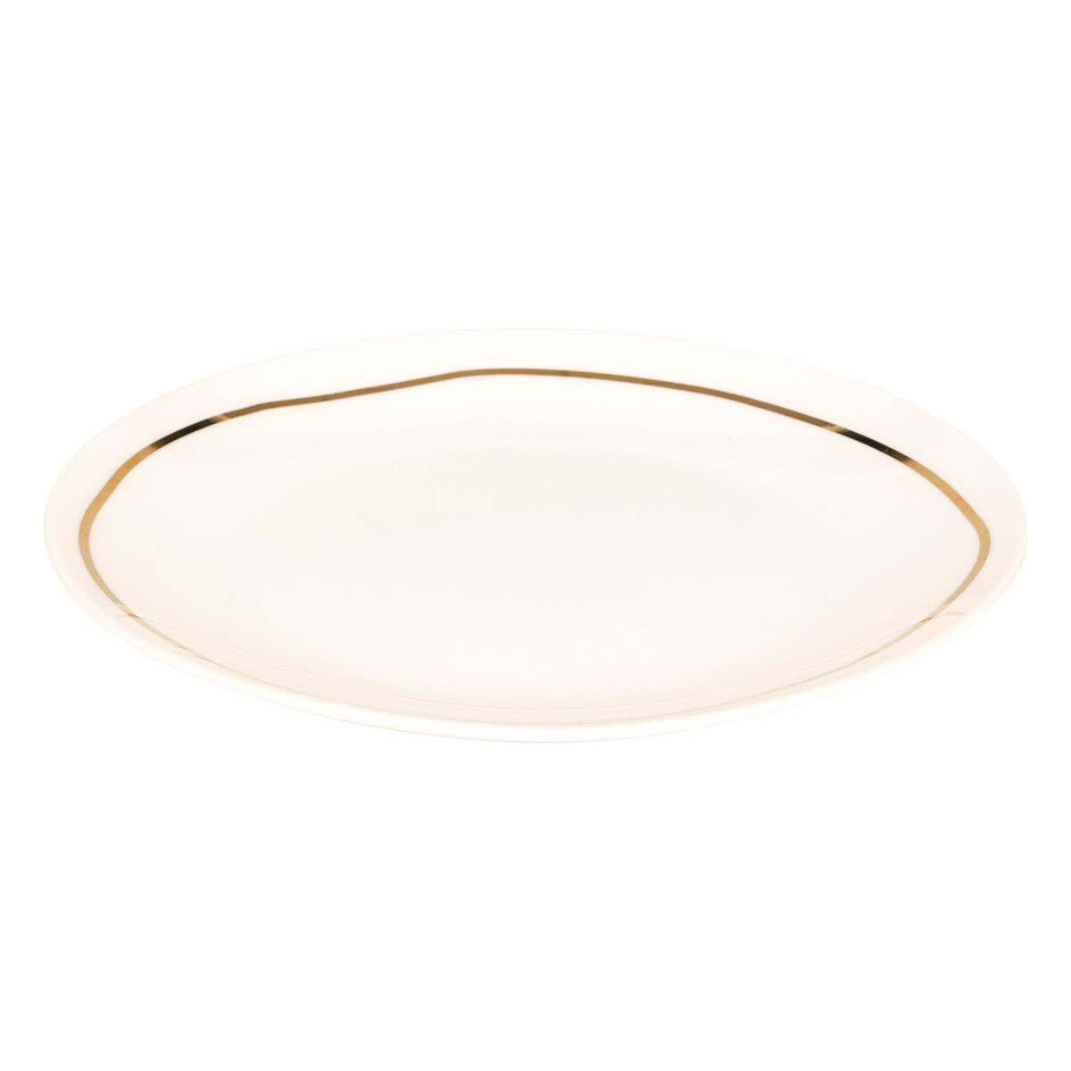 Plato de postre SELENA blanco de porcelana 18cm