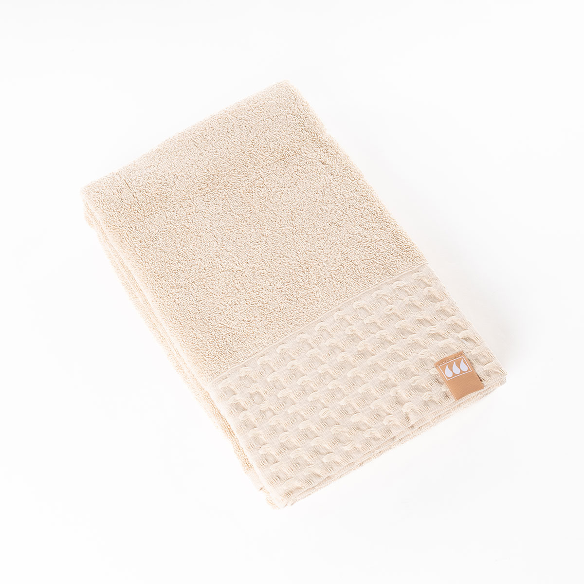 Toalla de baño beige 90x150cm