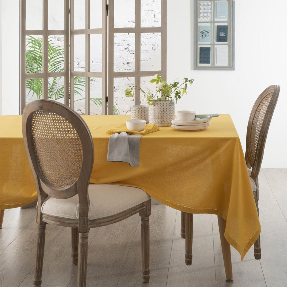 Mantel Chambray Ocre 140x240Cm