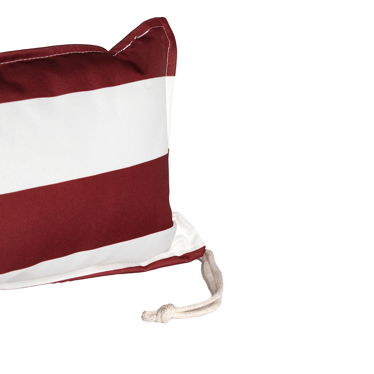 Almohada de playa impermeable rayas blancas