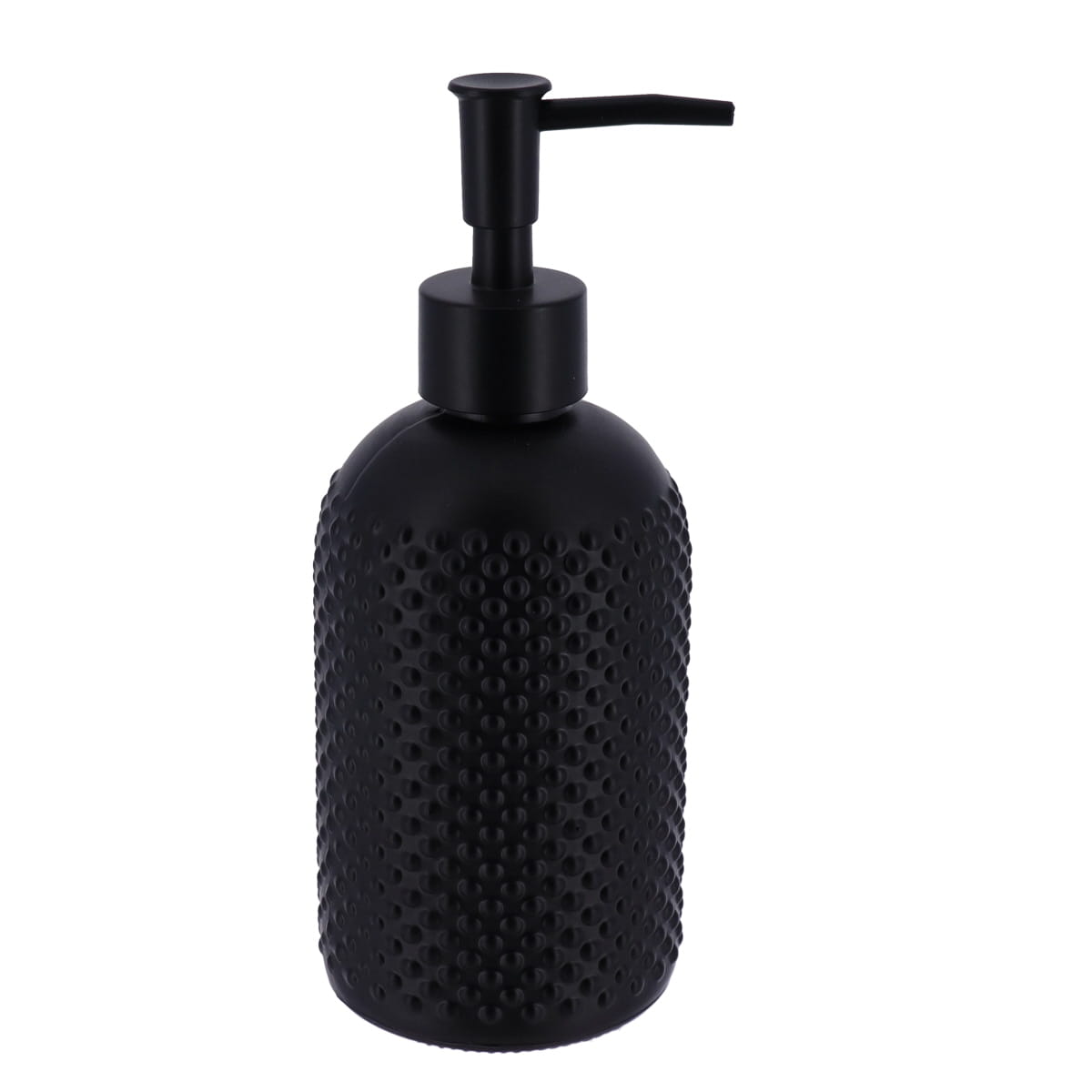 Dispensador de jab&oacute;n l&iacute;quido de vidrio negro 410ml