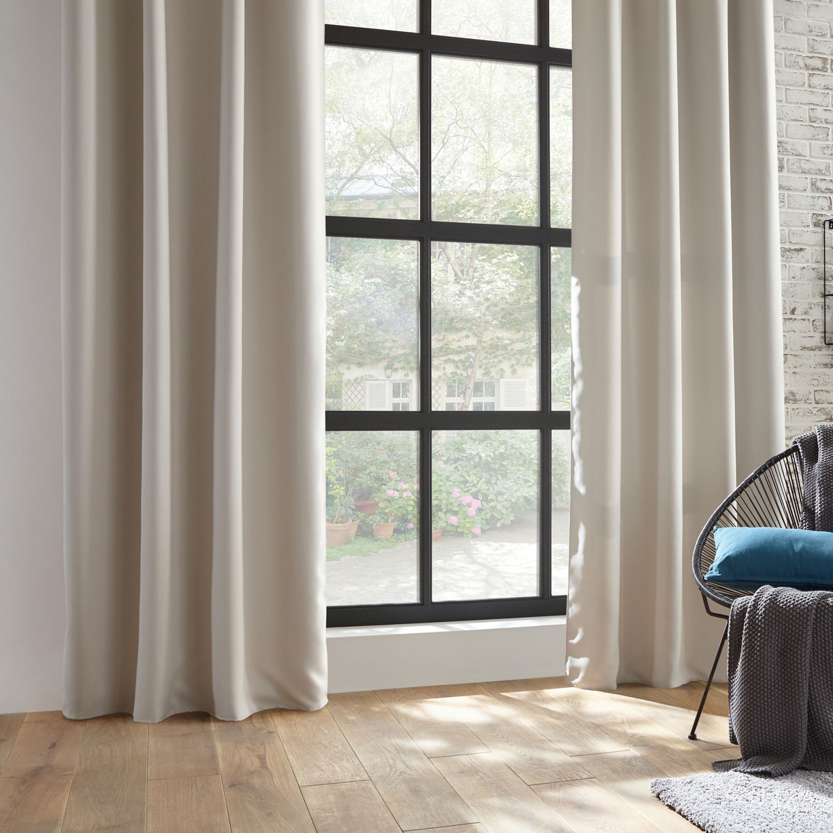 Cortina Opaca Marfil 140x260Cm