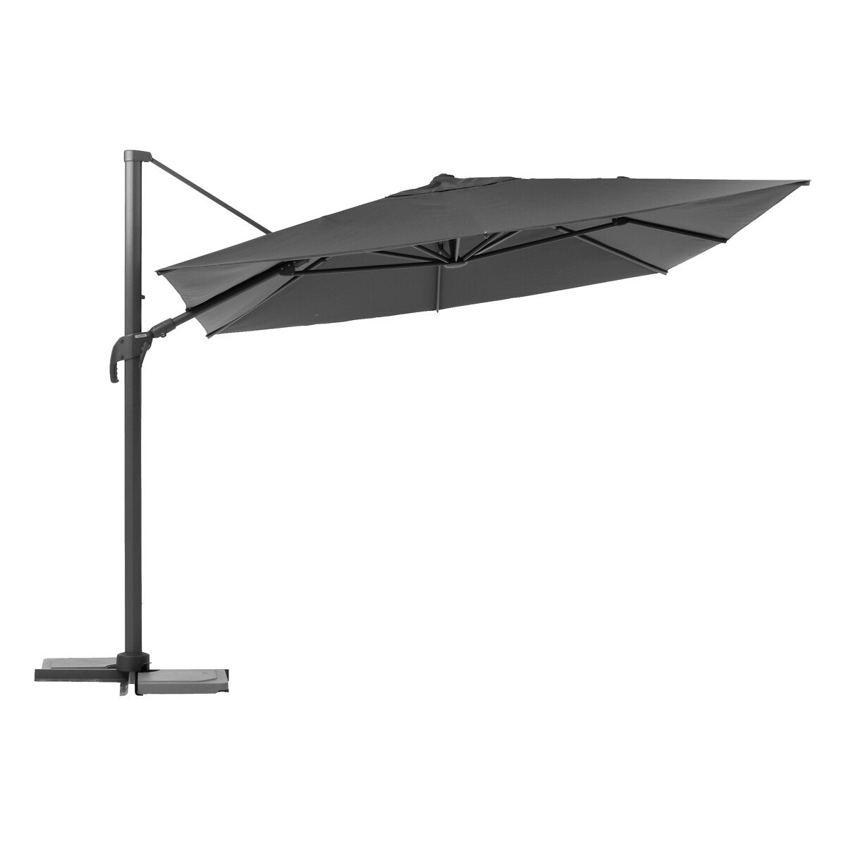 Parasol MELHIA gris antracita 3x3m