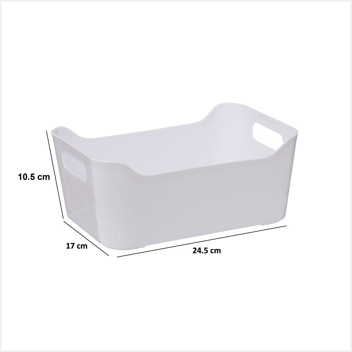 Cesta de almacenaje LISSA blanco 2,2L