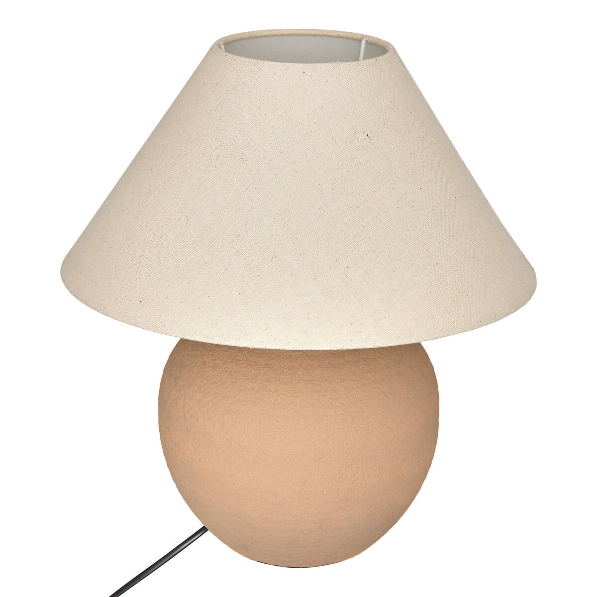 L&aacute;mpara de mesa marr&oacute;n de cer&aacute;mica 38cm