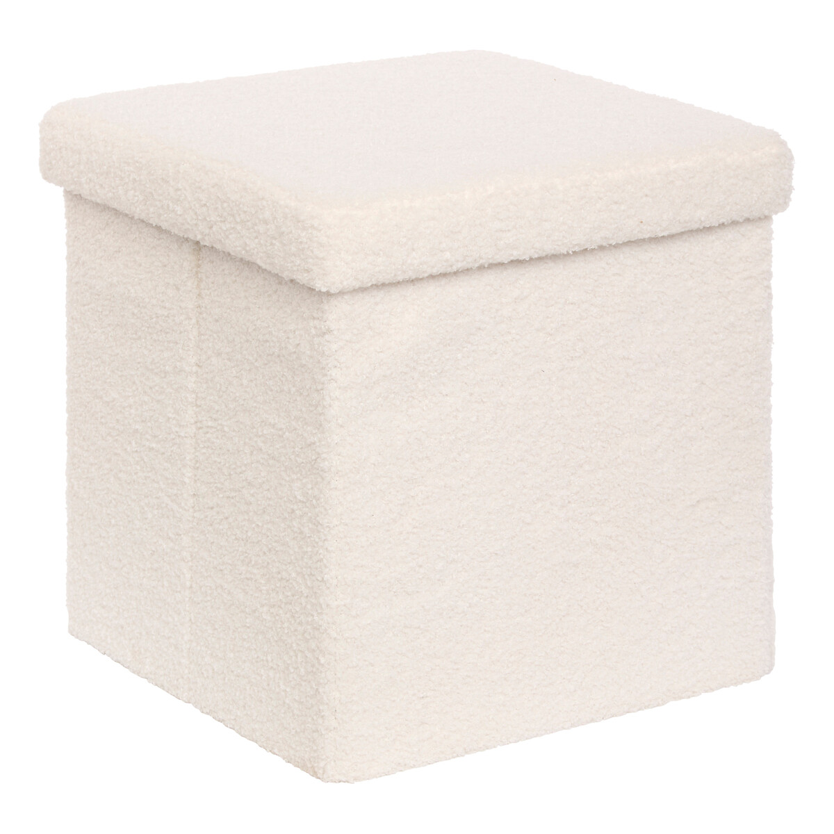 Puf con almacenaje JAIKO boucle blanco