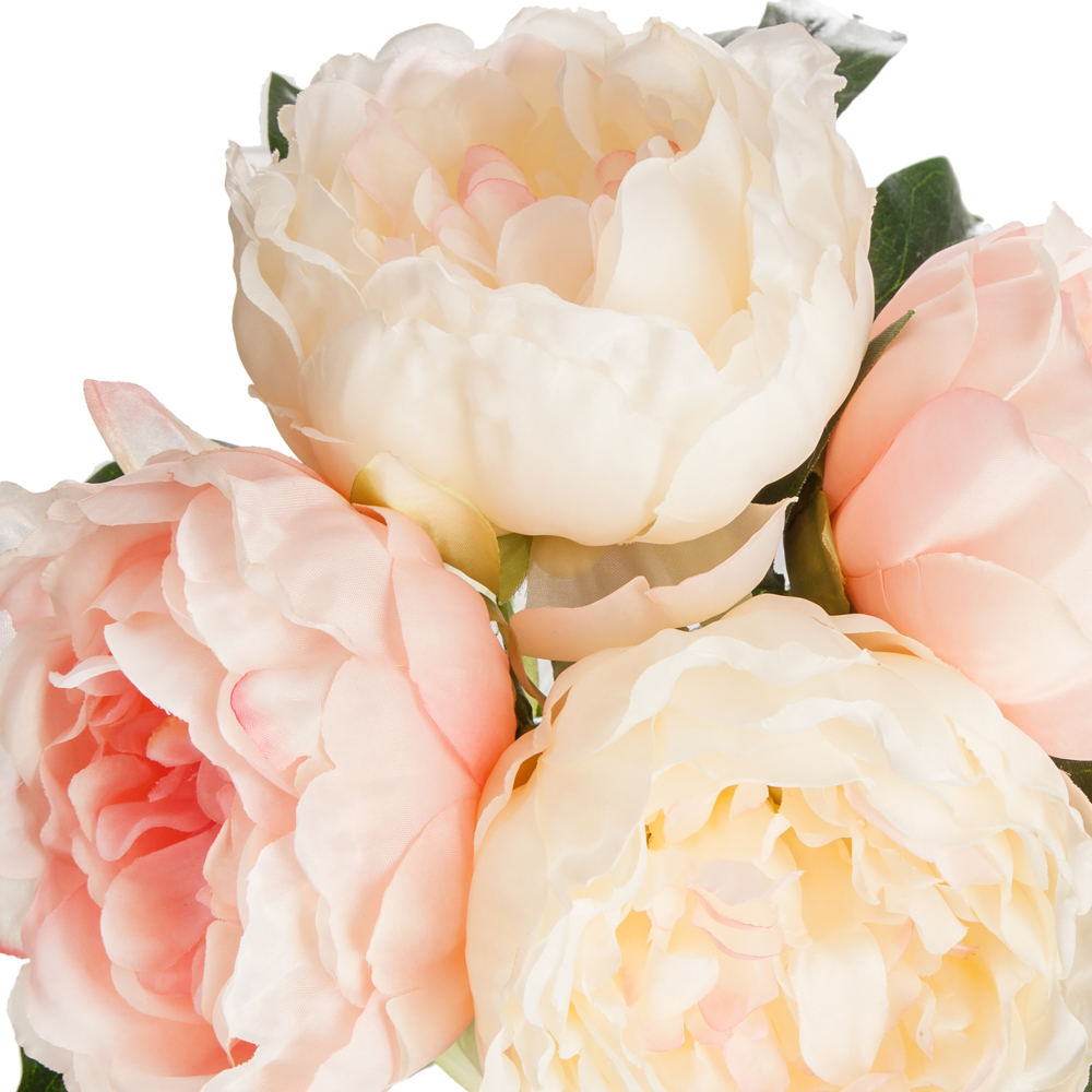 Bouquet Con 4 Peon&iacute;as Color Rosa 30Cm