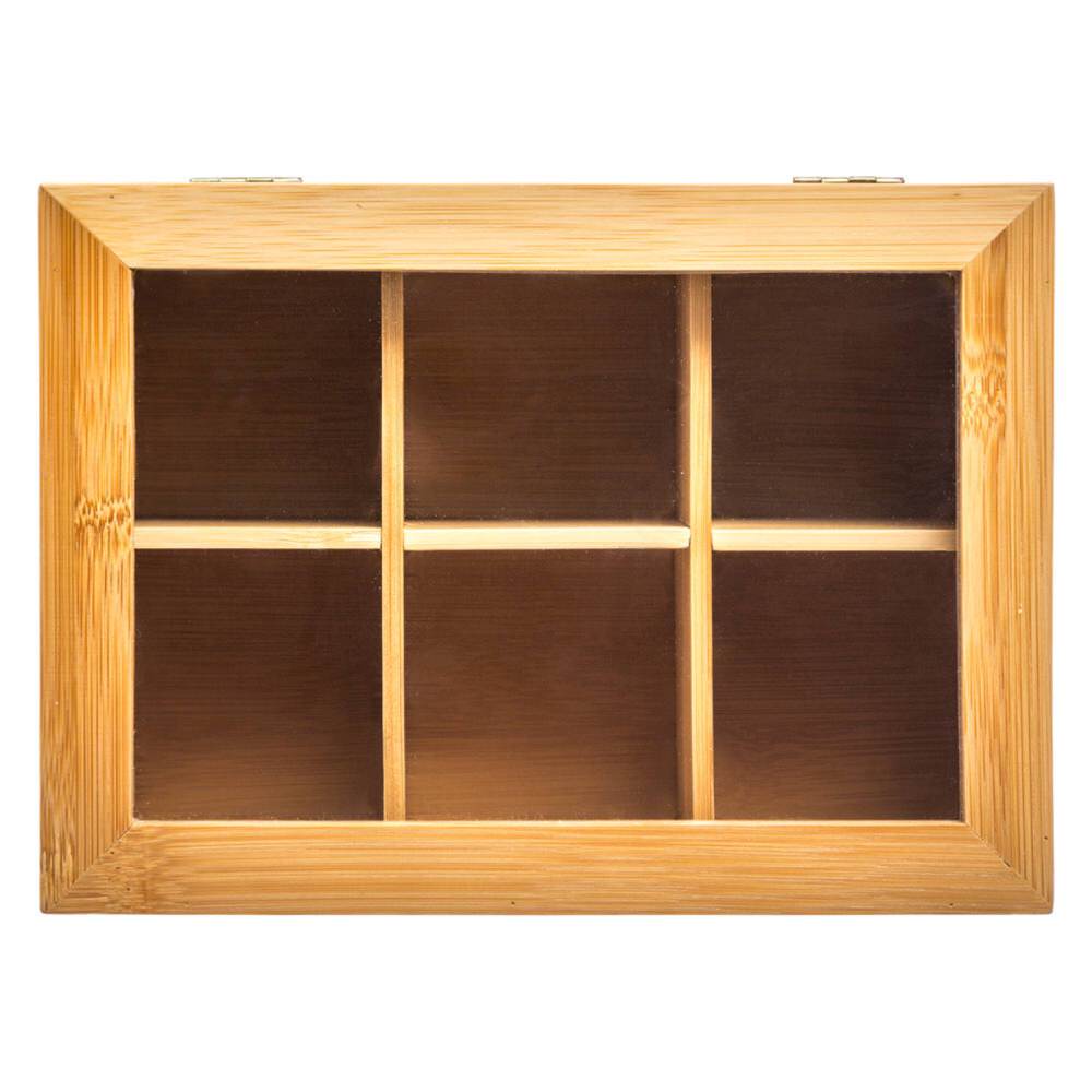 Caja para té de bambú
