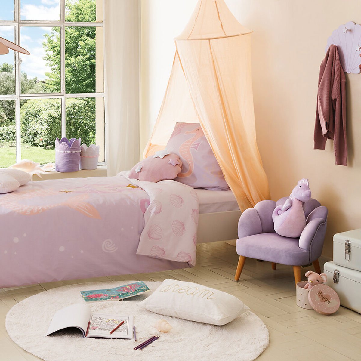 Peluche Naia Caballito De Mar Rosa