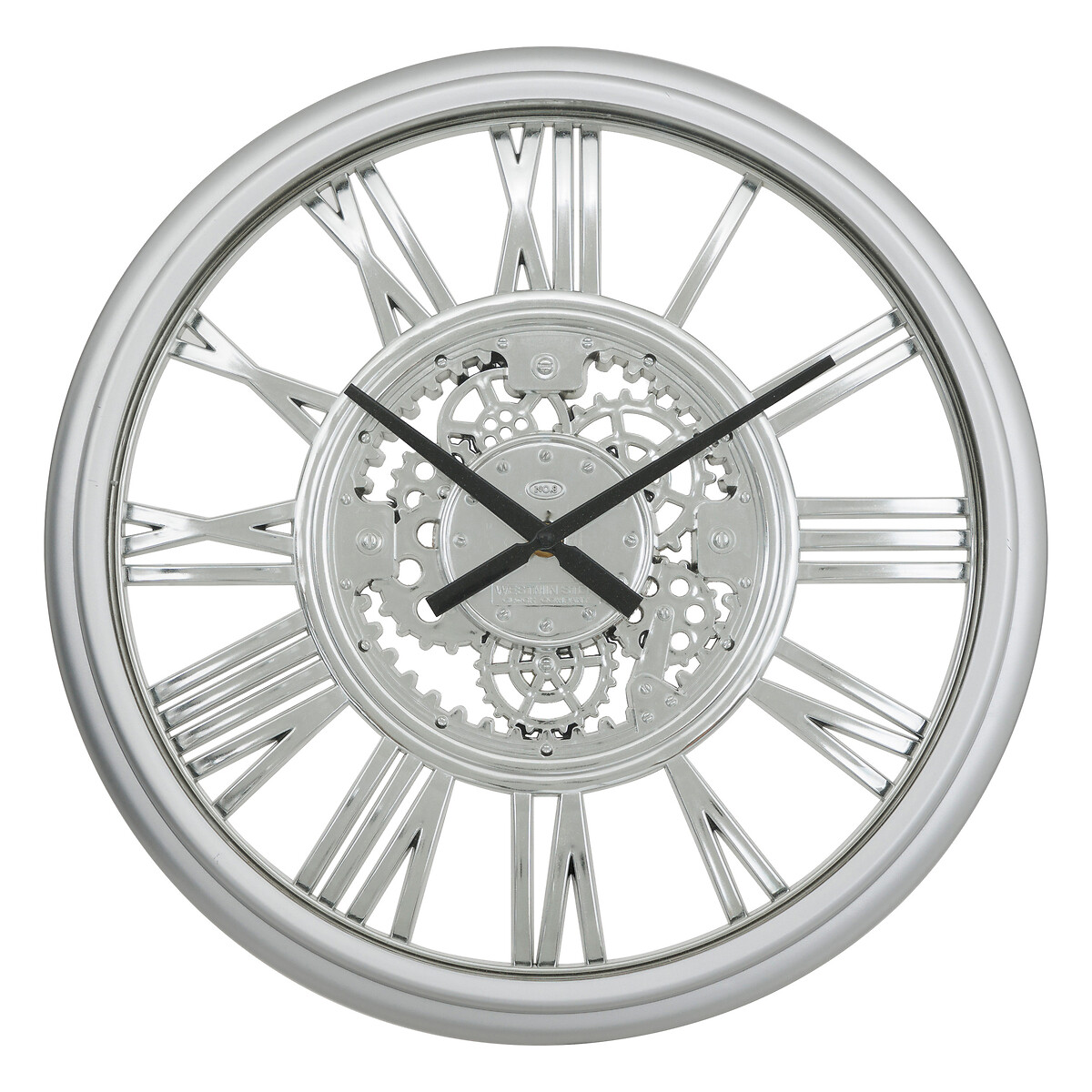 Reloj de pared RICKY plateado