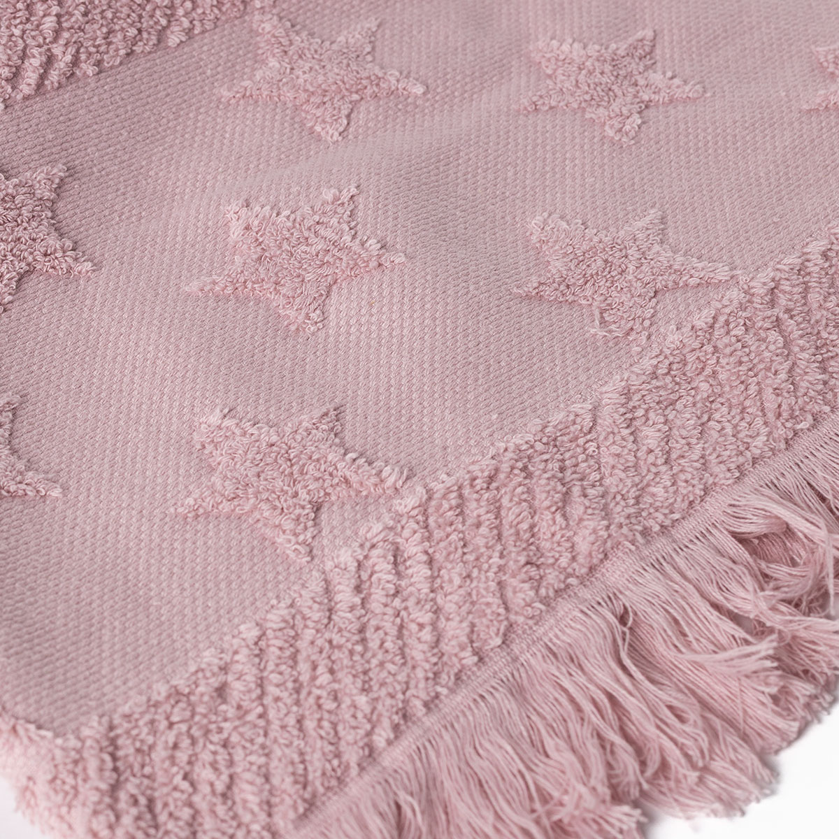 Toalla de mano rosa con estrellas 50x90cm