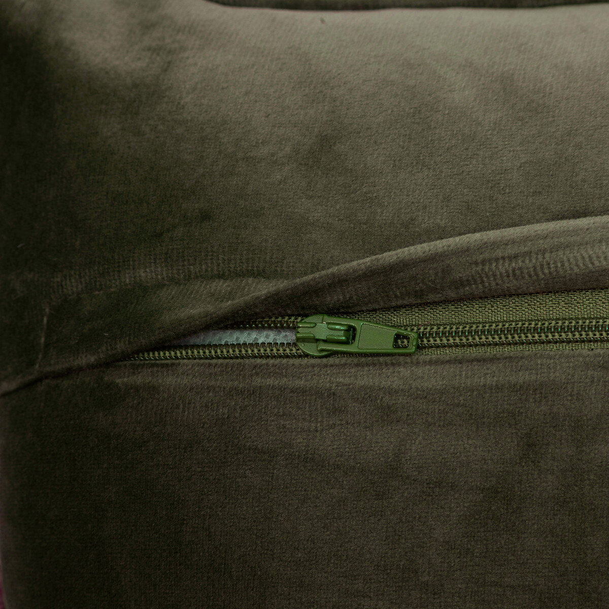 Almohada Bouclette Verde Caqui Automne 30x50cm