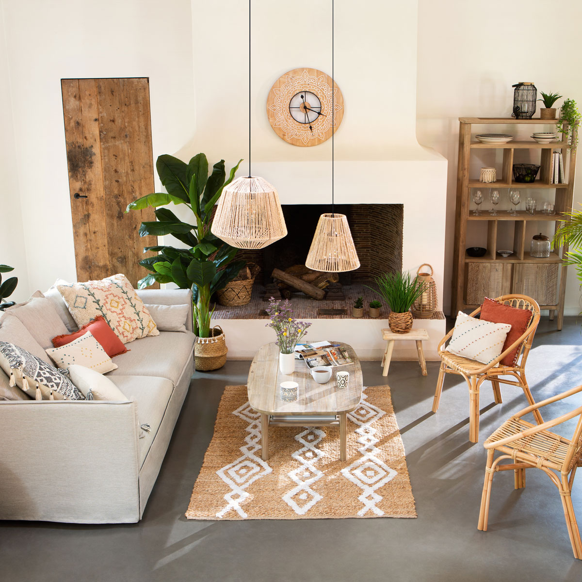 Silla Natural Dream De Ratán 56x56x80Cm