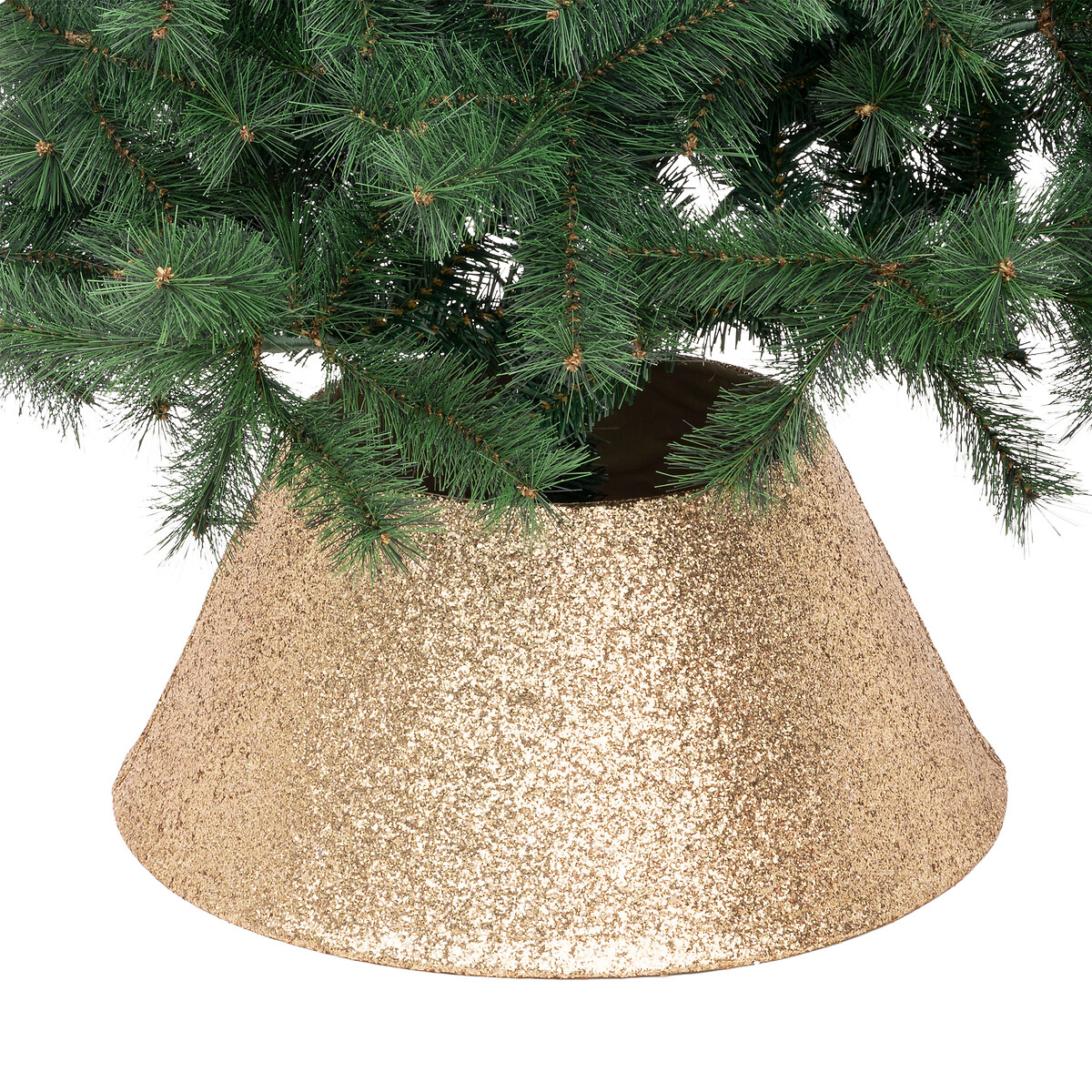Base Para &Aacute;rbol Con Glitter Dorado