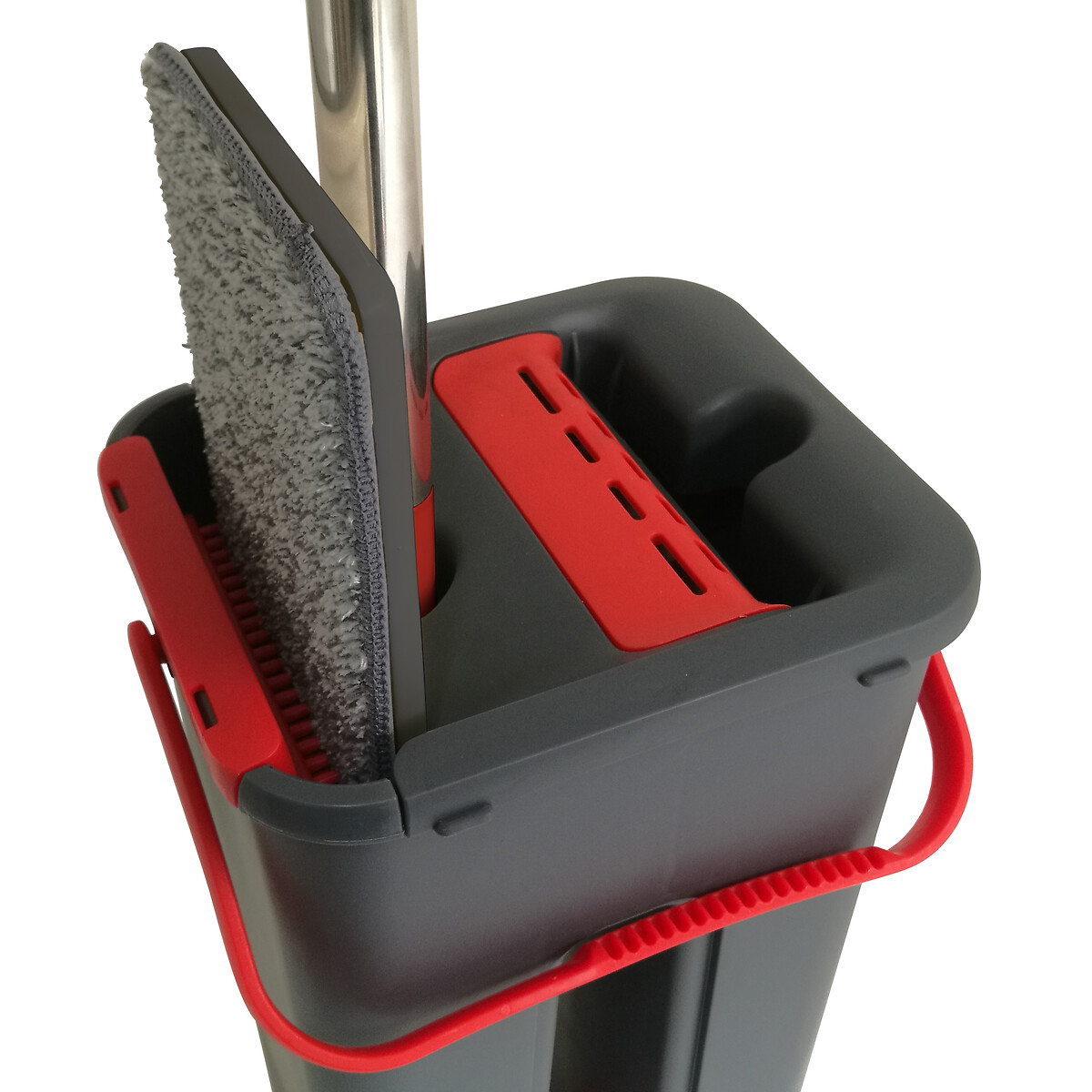 Cubo 4l + mopa gris/rojo 3.5l