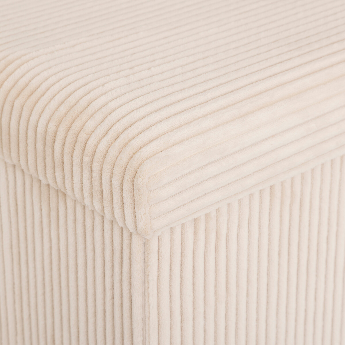 Puf con almacenaje marfil