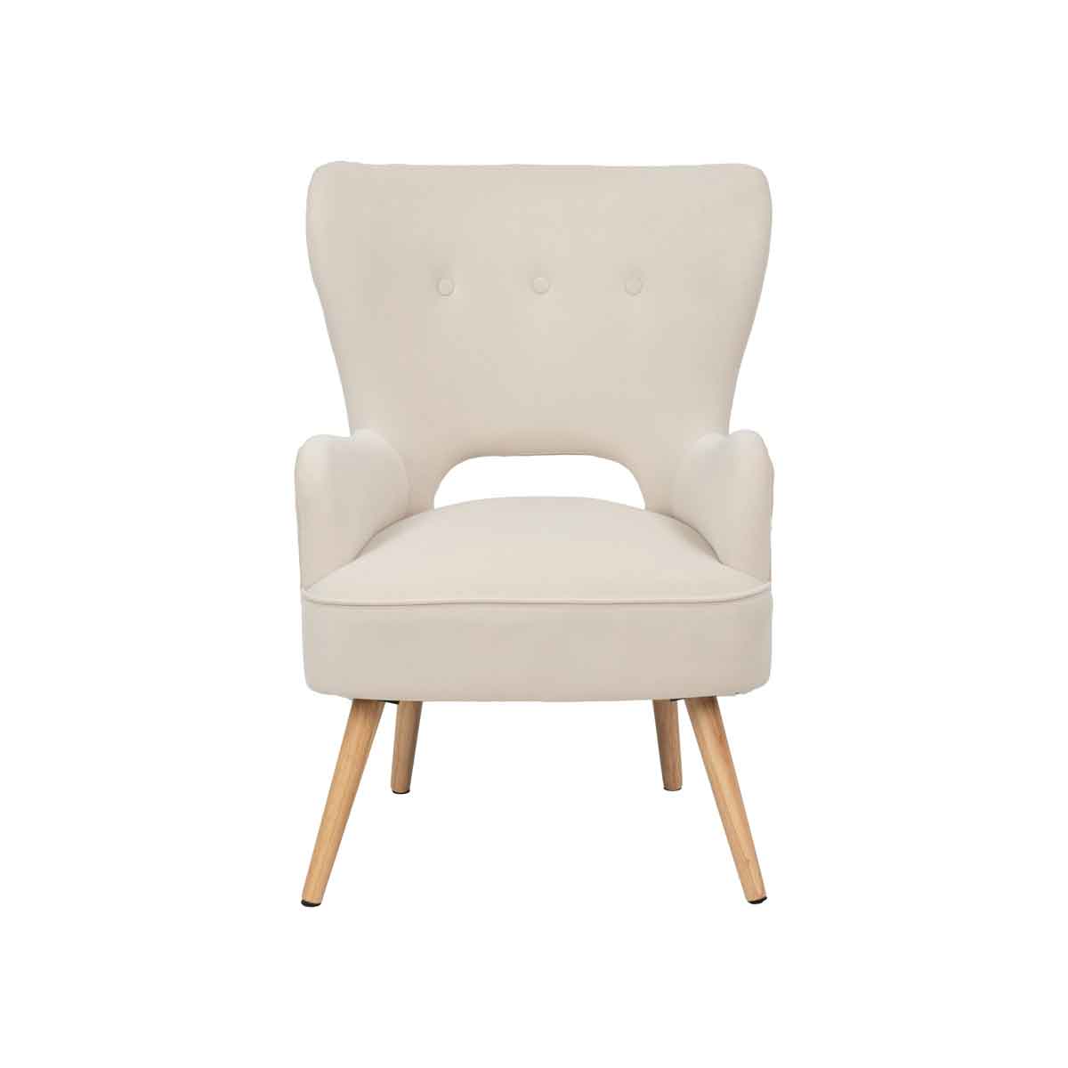 Sill&oacute;n THOR  beige de terciopelo