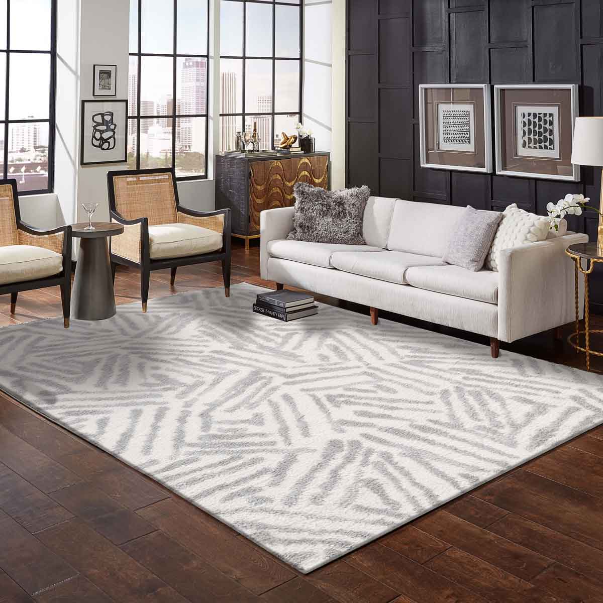 Alfombra Toul Gris 200x285Cm