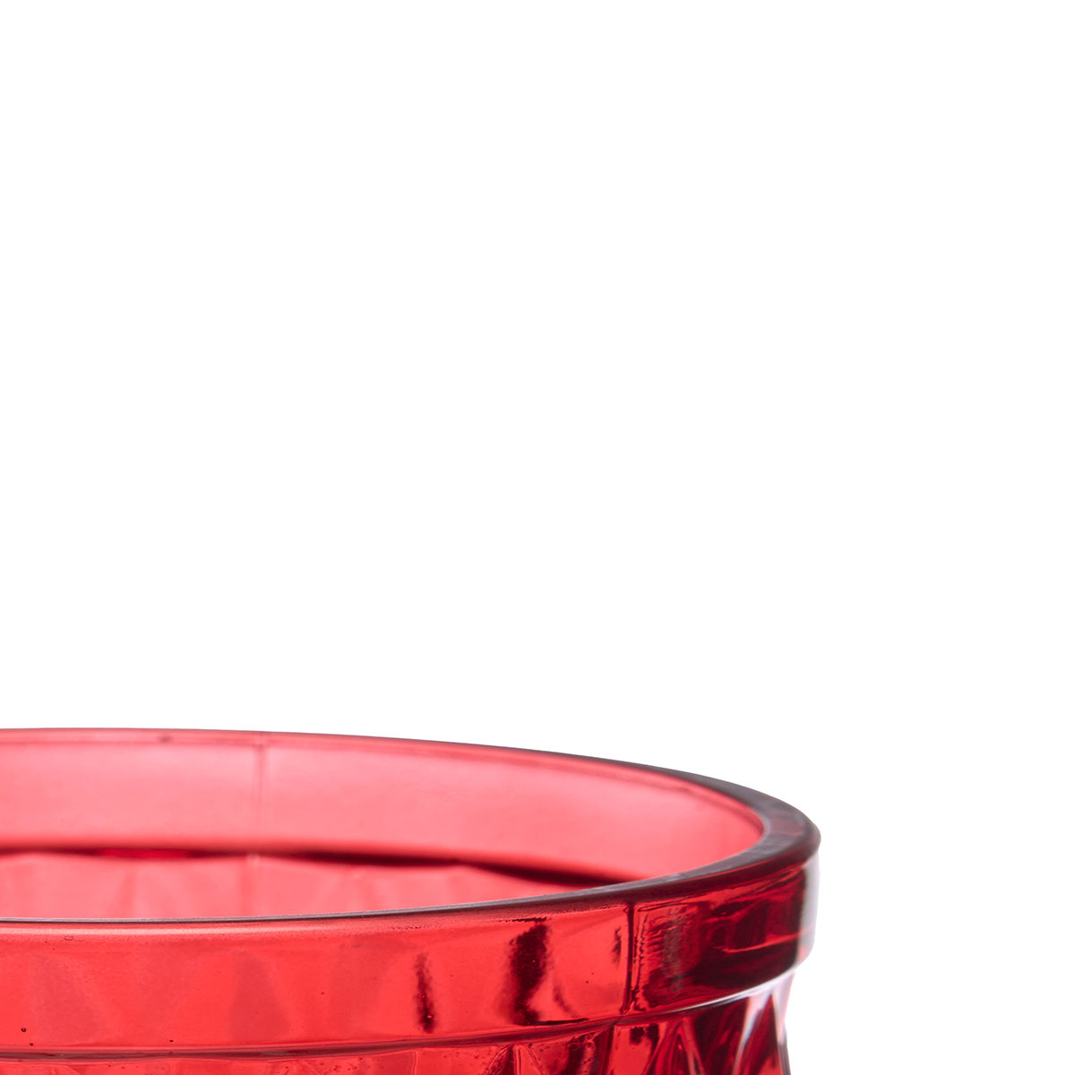 Vaso De Agua Diamante Rojo 25cl