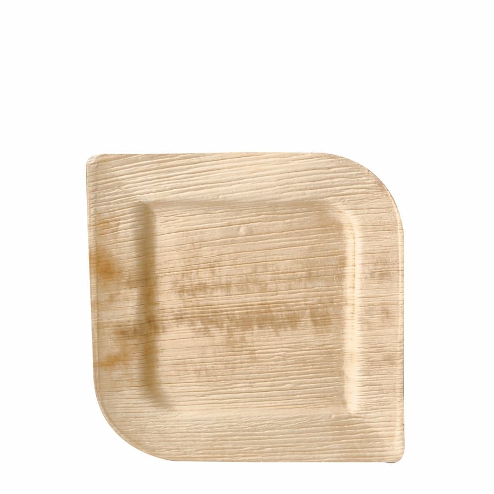 Conjunto Pratos Folha de Palma 20x20cm