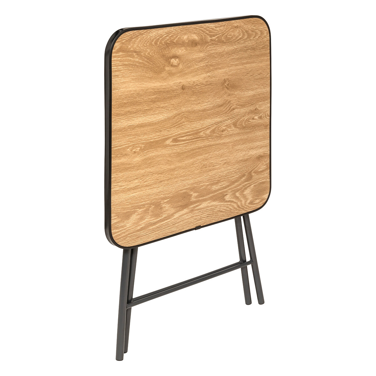 Mesa plegable negra de metal