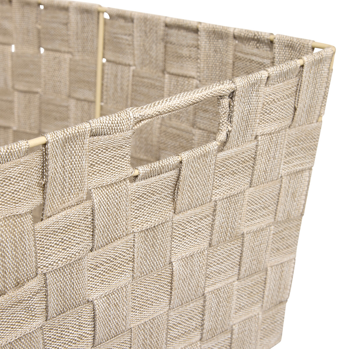 Cesta de almacenaje beige 38cm