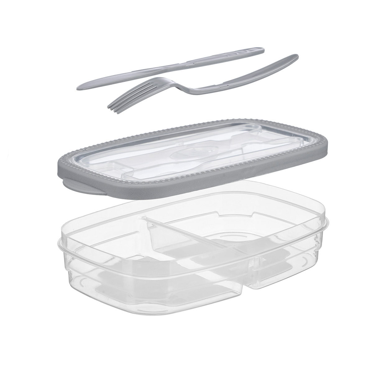 Caja con cubiertos para alimentos