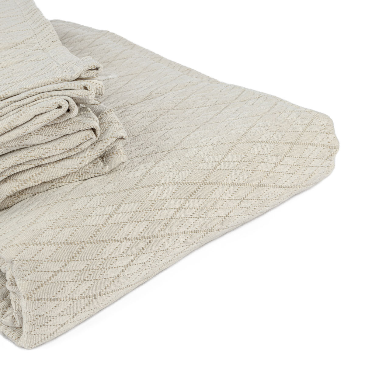 Colcha Rombos Beige 240x260Cm