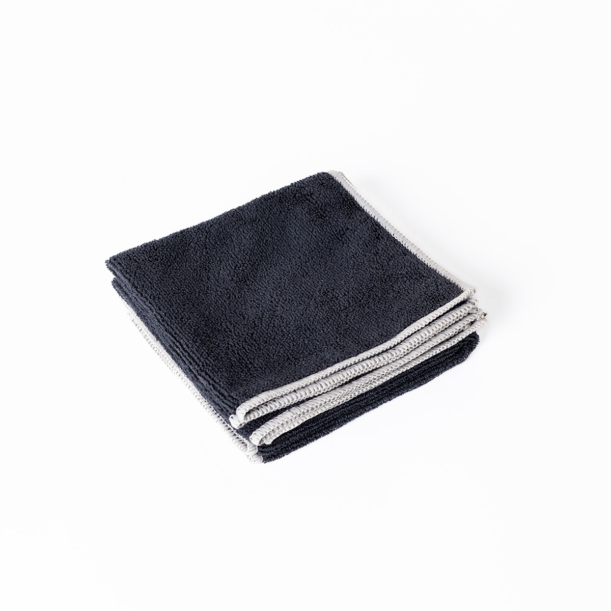 Set 3 bayas microfibra negras 34x34cm