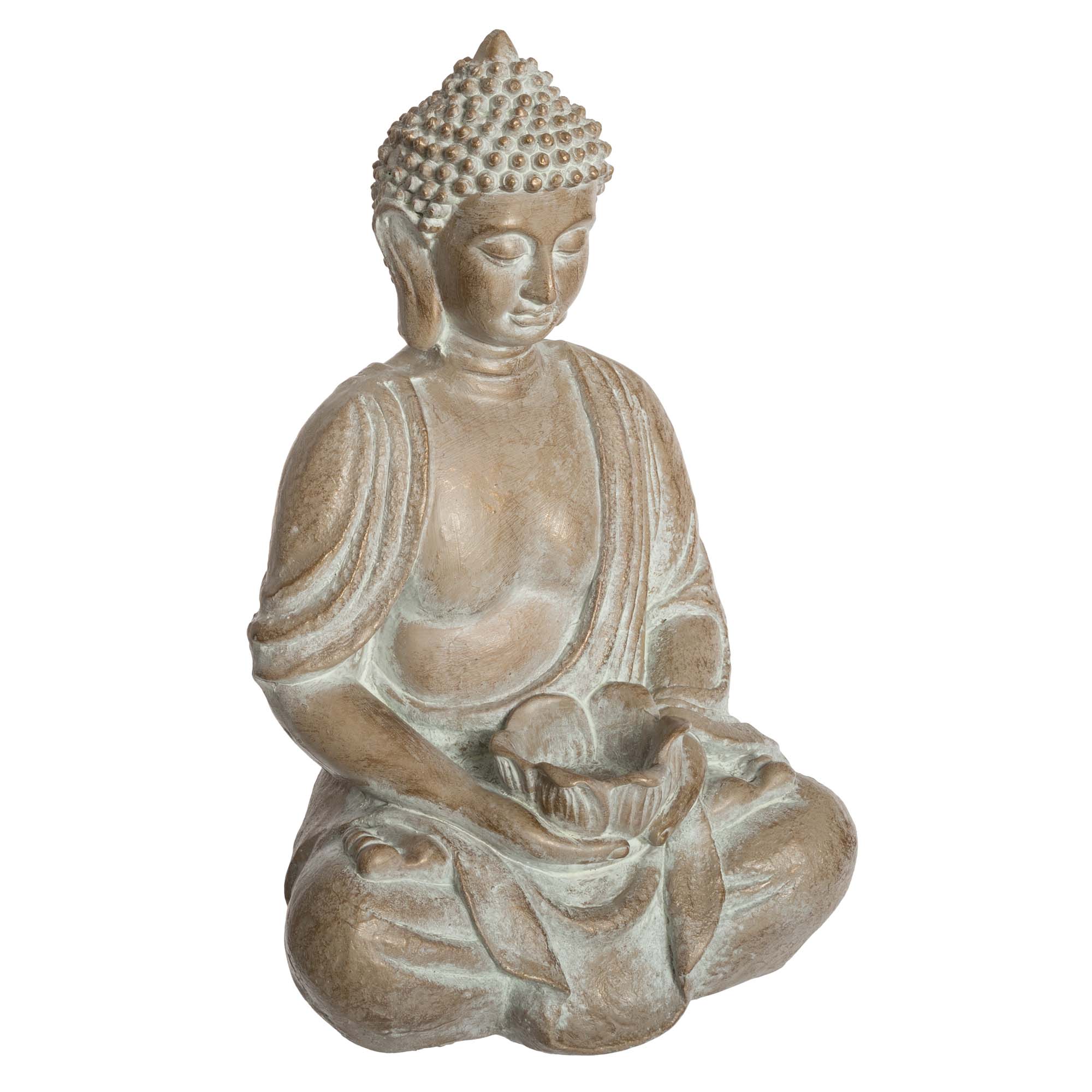 Buda Decorativo Blanco 25x19x39Cm