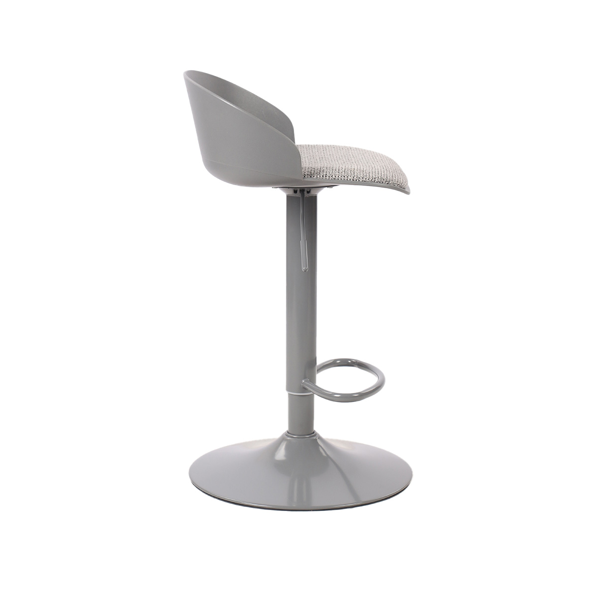Taburete de bar regulable FLAIR gris