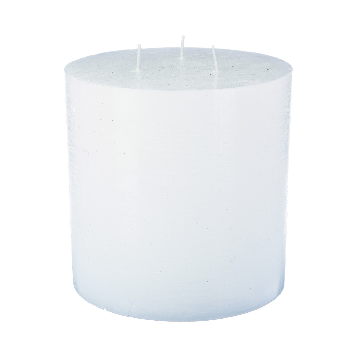 Vela Pilar R&uacute;stica Blanca 14x14Cm