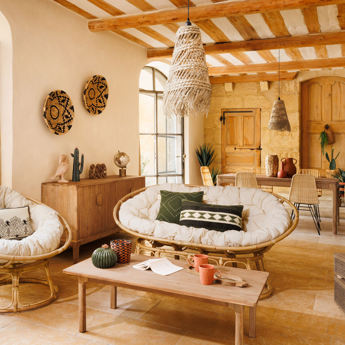 Globo Decorativo Pan Em Madeira Mango 35cm