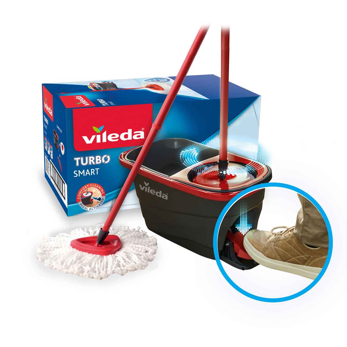 Sist.Microf.Cubo C/Pedal Escurre Fácil VILEDA