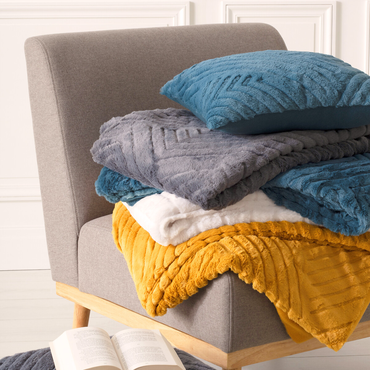 Manta Geo Ocre 120x160cm