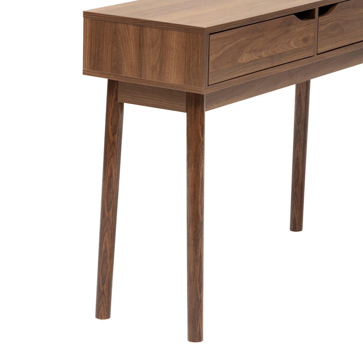 Consola SLIDY marr&oacute;n de mdf con 2 cajones