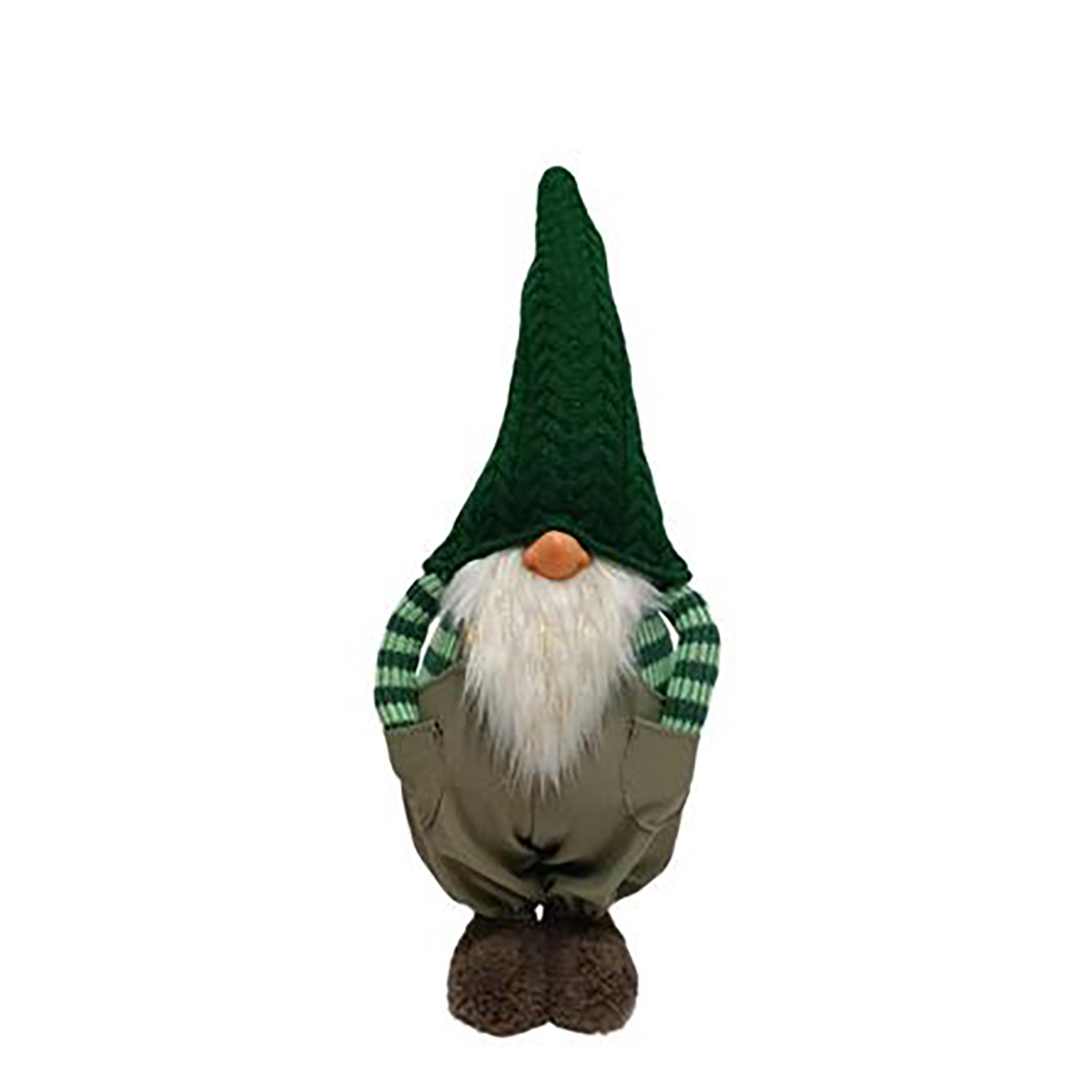 Gnomo Com Camisola Riscas Verde 61cm