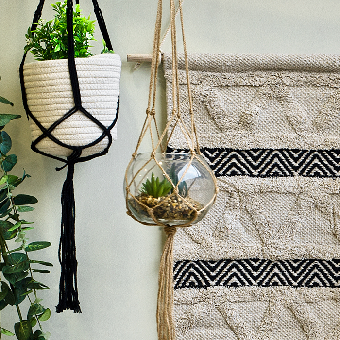 Maceta De Vidrio Colgante 18x16Cm