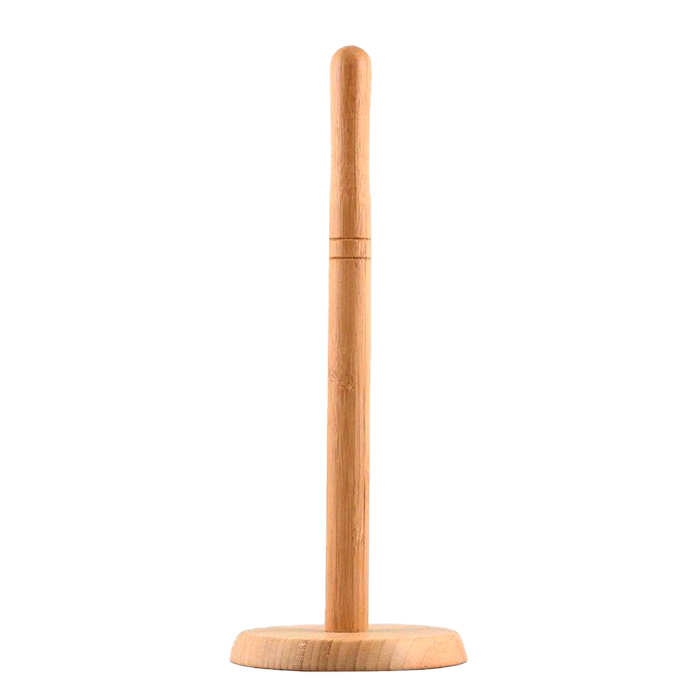 Suporte Para Rolo De Cozinha Em Bambu