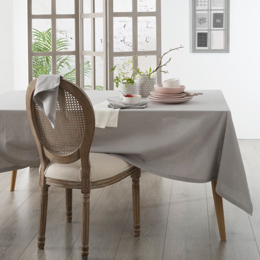 Mantel Chambray Gris 140x240Cm 