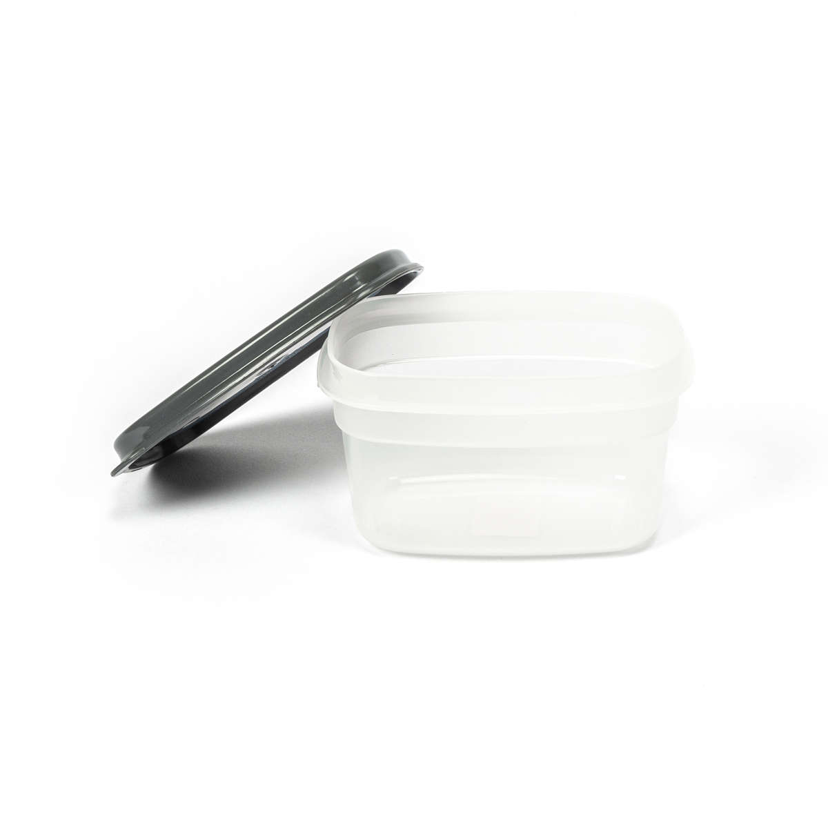 Recipiente Rectangular Gris 0.5L